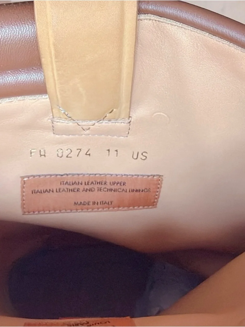 Louis Vuitton Tan and Brown Leather Mid-Calf Lug Boots NEW Size 11